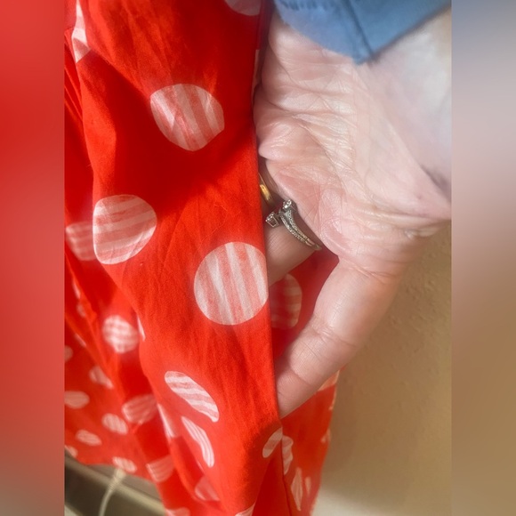 NWT Maeve Anthropologie Mini Dress XS Polka Dot Red - Picture 9 of 11